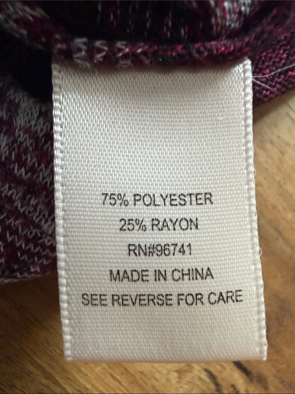 Women's Maroon Striped Lightweight Sweater